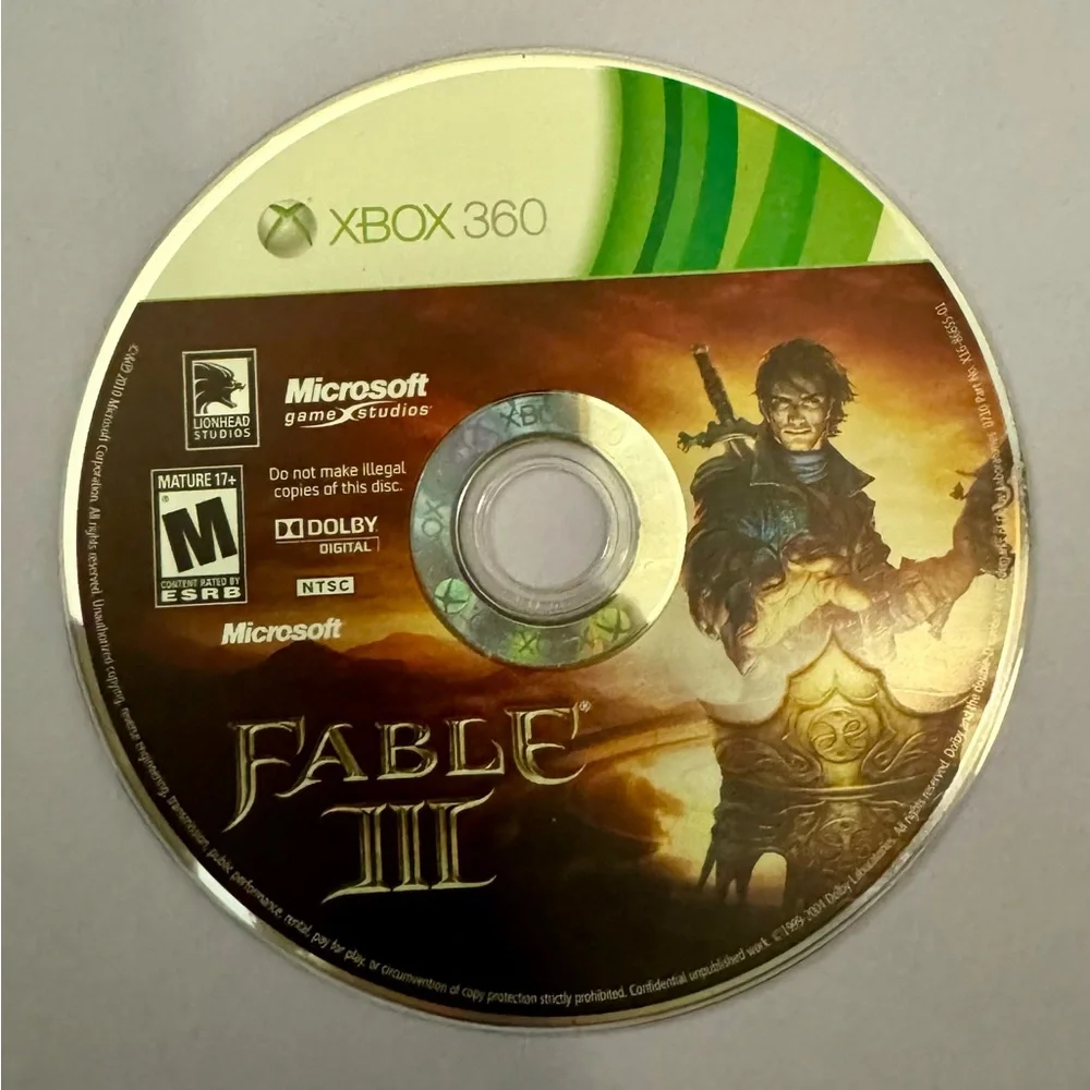 Fable III 3 Microsoft Xbox 360 Complete
